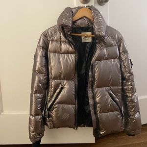 SAM. Freestyle Puffer Jacket/Coat 100% Goose down, gray/gunmetal, size Medium